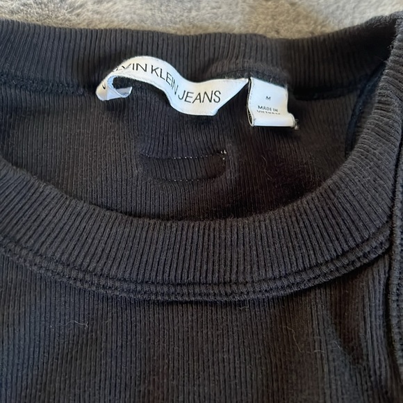 Calvin Klein Contour Knit Rib Midi Dress - Picture 2 of 3